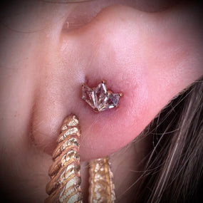 Titanium Marquise Earring