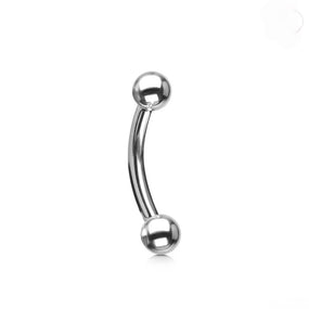 Surgical Silver Curved Barbell
