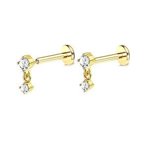 Surgical Gold Labret Dangle