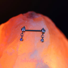 Titanium Nipple Pendent Barbell