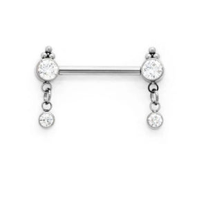 Titanium Nipple Pendent Barbell