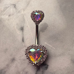 Surgical Heart Belly Barbell