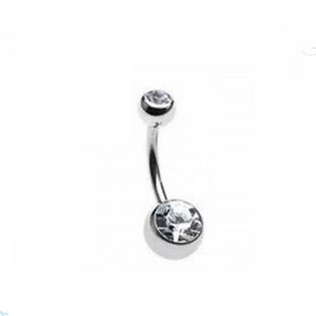 Surgical Silver Belly Barbell