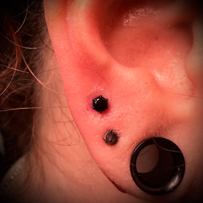 Surgical Black Earring