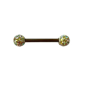 Titanium Disco Ball Barbell