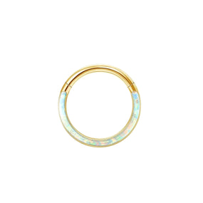 Surgical Opal Nose Gold Ring