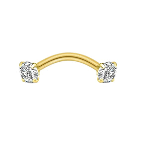 Surgical Gold Curved Barbell