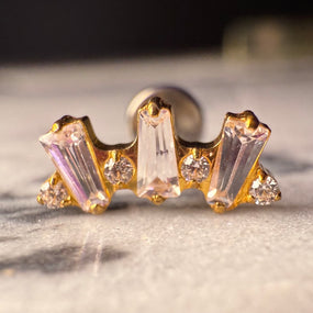 Titanium Marquise Labret