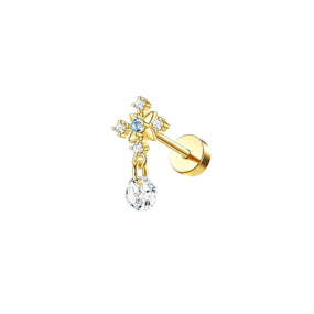 Surgical Gold Cross Labret