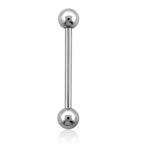 Surgical Silver Tongue/Nipple Barbell