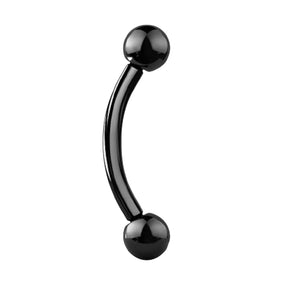 Titanium Black Curved Barbell