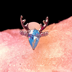 Titanium Blue Deer Labret