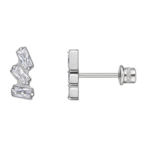 Titanium Silver Earring