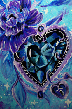 Toile « Blue Heart »