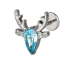 Titanium Blue Deer Labret