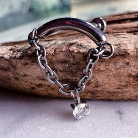 Titanium Labret Hidden Hélix