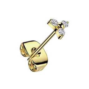 Titanium Gold Earring