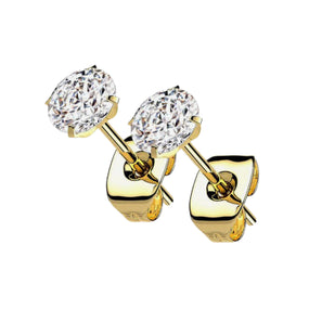 Titanium Gold Earring