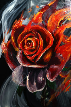 Toile « La rose »