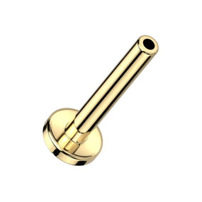 Threadless Labret Gold Plated