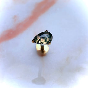 Titanium Agathe Gold Labret