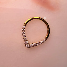 Titanium Gold Hoop