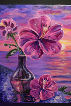 Toile « Hibiscus »