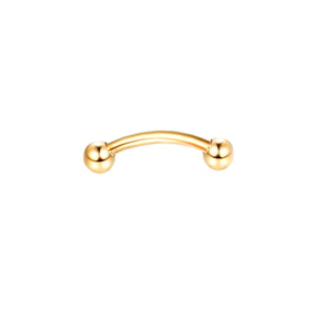 Gold Curved Barbell