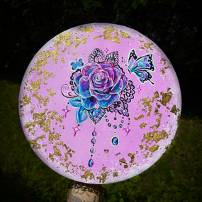 Toile « Rose Fishnet »