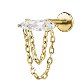 Titanium Gold 2 Chains Diamond