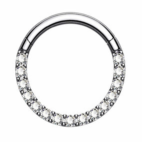 Titanium Silver hoop