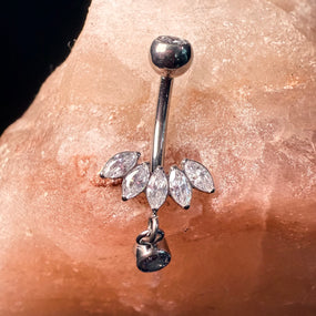 Titanium Marquise silver Navel