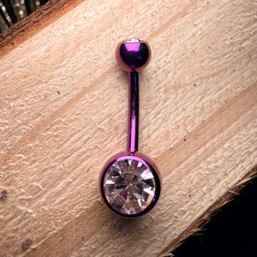 Titanium Pink Belly Barbell