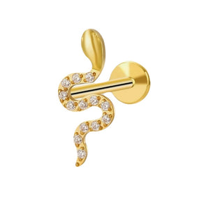 Titanium Cobra Gold Labret