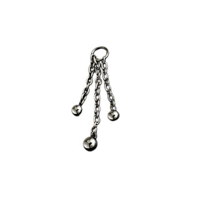 Titanium Triple Silver Chain