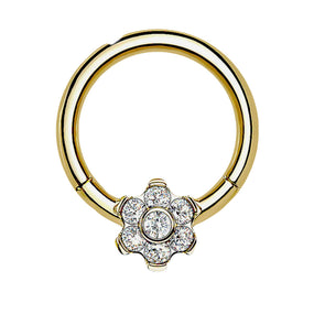 Titanium Gold Clicker Flower