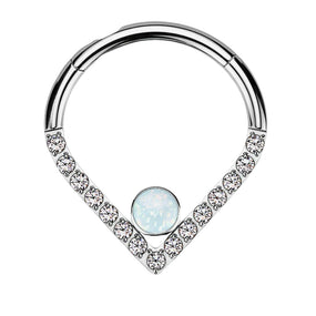 Titanium Silver Clicker Opal