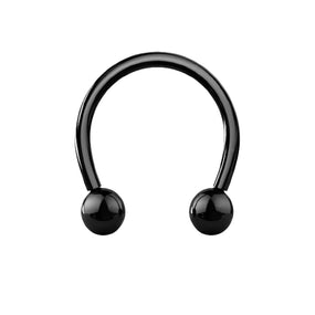 Titanium Black Simple Horseshoe