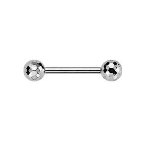 Titanium Disco Silver Barbell