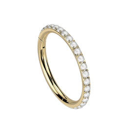Titanium Pearls Gold Clicker
