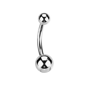 Titanium Silver Navel Barbell