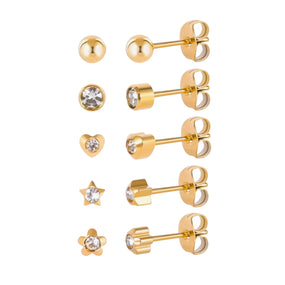 Titanium Gold Earring