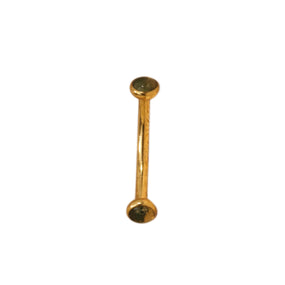 Titanium Gold Agate Curved Barbell