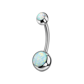 Titanium Opal Belly Barbell