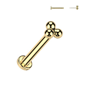 Titanium Gold / Silver Labret