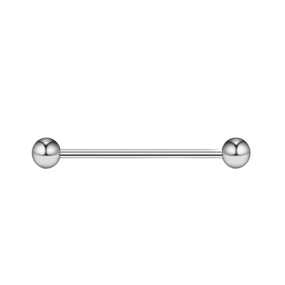 Titanium Silver Straight Barbell