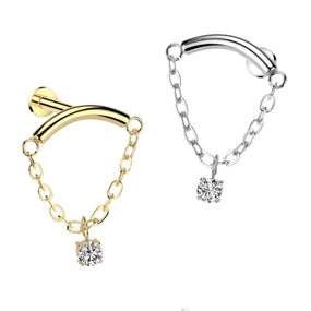 Titanium Labret Hidden Hélix