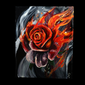 Toile « La rose »