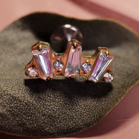 Titanium Marquise Labret