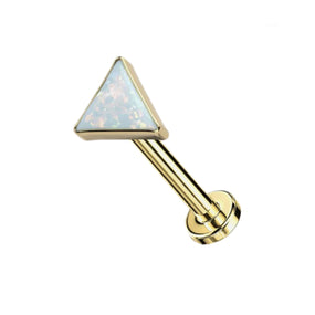 Titanium Opal Gold Labret